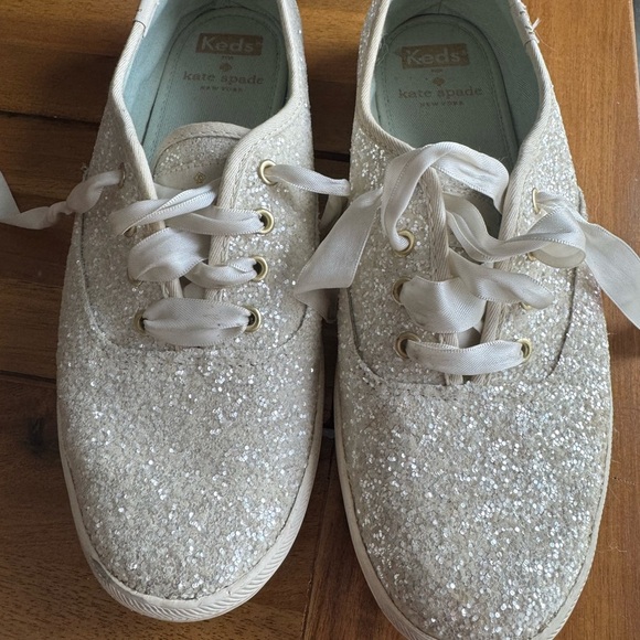 Kate Spade x Keds glitter sneaker size 7.5 - Picture 2 of 4